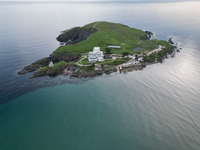Burgh Island aerial view — Bigbury Bay, South Devon